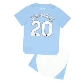 Lacne Dětský Futbalové dres Manchester City Bernardo Silva #20 2023-24 Krátky Rukáv - Domáci (+ trenírky)